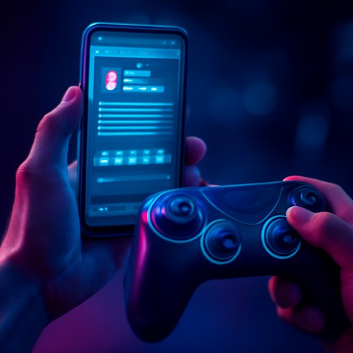 g77 user reading app review on smartphone